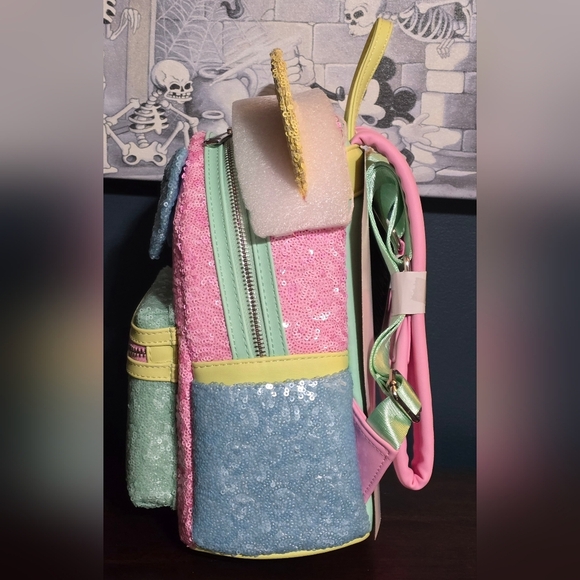 Loungefly Disney Pastel Sequin Backpack - Picture 4 of 10